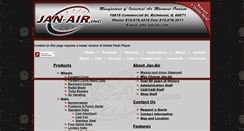 Desktop Screenshot of jan-air.com